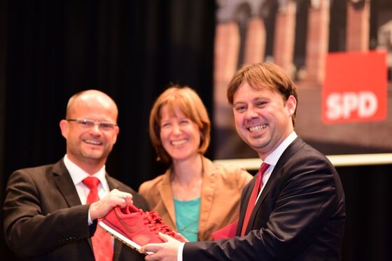 Ralf Kunnert, Heike Hofmann, MdL und Dr. Jens Zimmermann